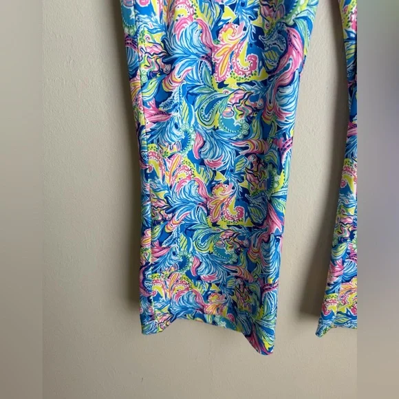 Bright Swirl Wide-Leg Jeans in Blue & Pink - Picture 3 of 11